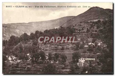 Clans (a.-m.) — Vista do Vallonnet. Estação de Verão, altitude 700 m. — Editor: Éd. G. Lévy, n° 28557