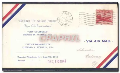Vol ao redor do mundo - Piper Cub Super-cruisers — Hachestack, N.J. — 5c Air Mail