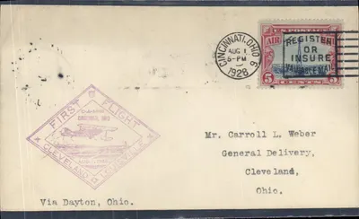 Primeiro voo C.A.M.-16 — Cincinnati, Ohio — 1º de agosto de 1928