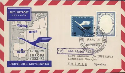 Madrid — inauguração do serviço Lufthansa na Europa — Deutsche Lufthansa