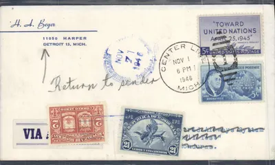 Гондурас — Марки и штемпель отправления — Издатель: United States Postage