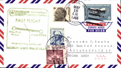 Primeiro voo Wallis-French Polynésie — Polynésie Airlines Limited — 16 de maio de 1966