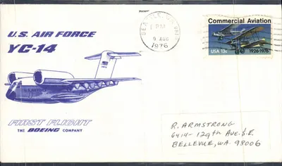 US Air Force YC-14 — Erster Flug — The Boeing Company — Seattle, WA — 9. August 1976
