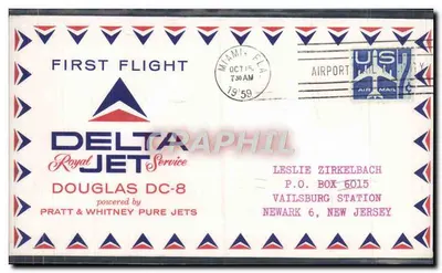 Первый полёт Delta Royal Jet Service — Douglas DC-8 — Майами, Флорида — 15 октября 1959