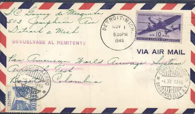 Детройт — Авиационный тест Pan American World Airways — 1946