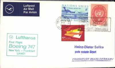 Первый полет Боинга 747 — Нью-Йорк - Франкфурт — Люфтганза — Сантьяго, Чили — 1970