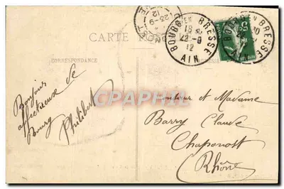 Bourg (Ain) — Igreja de Brou — B. Ferrand, 41, Rue Centrale, Bourg (Ain) — Verso