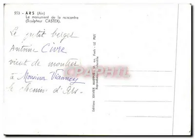 Monument spotkania — Antoine Civre i mały Pasterz — Éditions Xavier Mappuis, n°553 — Rewers