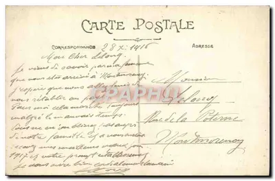Castelo de Château-Thierry — Antiga depósito de pólvora com sarcófagos e canhões antigos encontrados — Ed. J.B. n°89 — Verso