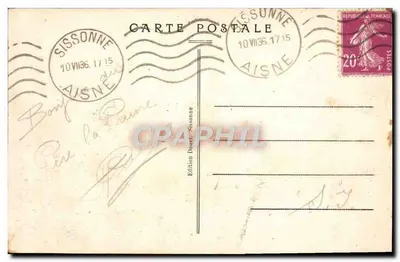 Souvenir di Sissonne — Edizione Douet, n°58 — Verso