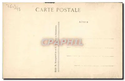 Soissons — As Torres de Saint-Jean-des-Vignes — Edit. B. Nougaret & Cie em Soissons — Verso