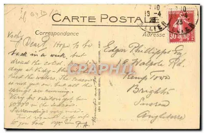 Vichy — Fonte da Grande Grille — LL. n°148 — Verso