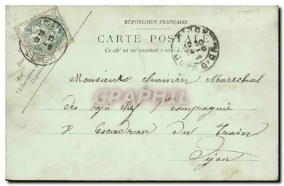 Vichy — Widok z tarasu kasyna — LL. — Wydawca: Goudon — Rewers