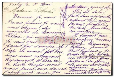 Vichy - Source Mesdames — marché couvert sous verrière — éditeur F. Marat — Verso