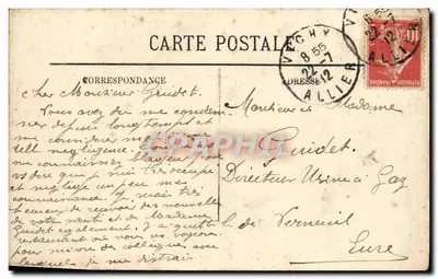 Vichy — Widok na rzekę Allier — LL. n°81 — Rewers
