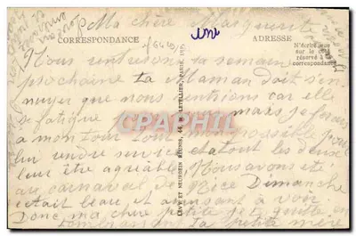 CANNES — Die Palmen der Croisette und der Mont Chevalier — LL — Rückseite