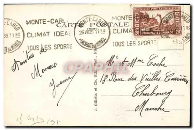 Monte-Carlo — Widok ogólny — J. Gilletta et Cie, n° 275 — Rewers