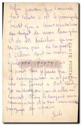 Nice – Widok ogólny – Zatoka Aniołów – Widok z zamku — Edit. Gilletta, n°5 — Rewers