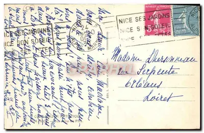 Vue entre les Pins — Nice — Éd. L. Giffetta et Cie, n°104 — Rewers