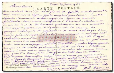 Prat (Ariège) — Widok na Gouarège — Les Cartes A.P.M. — Rewers