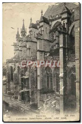 CPA Troyes Cathedrale Saint Pierre Abside