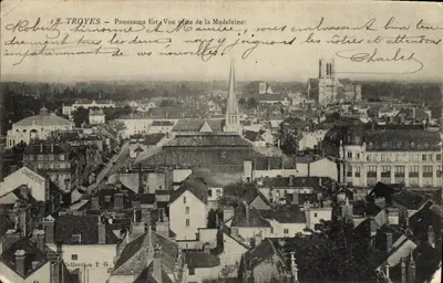 Troyes — Panorama Est, Vue prise de la Madeleine — Charcuterie, Collection T.G.