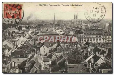 Troyes - Panorama Est (Vue prise de la Madeleine)