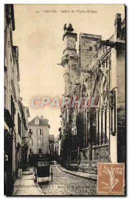 Troyes - Beffroi de l'Église St-Jean — éditeur Maltey des M. Jean Roux, n°23