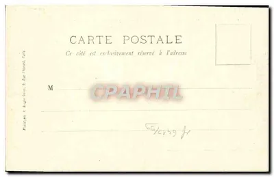 Crespy (Hube) — Incêndio do 26 de março de 1903 — Ruínas da casa Marchal — Ed. Ch. Gris, Troyes — Verso