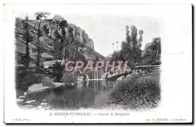 Le Rozier-Peyreleau — Cachoeira de Monplaisir — Imp. B. Arnaud — Lyon-Paris