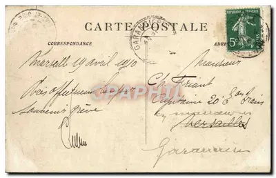 Marseille — Katedra — widok z portu, nr 24 — Rewers