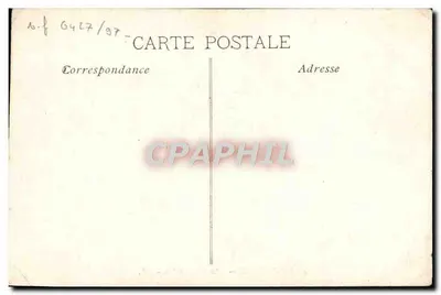 Stara pocztówka Marsylia La Cannebiere — Rewers