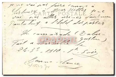 Marseille - Ascenseurs de N.-D. de la Garde — Éditeur G. Régnouf, n°14 — Verso