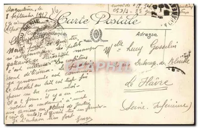 Angoulême — O Palácio de Justiça — N.G. — Verso