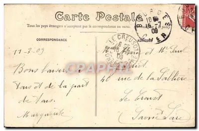 Bourges — Rue du Guichet — widok katedry — Rewers