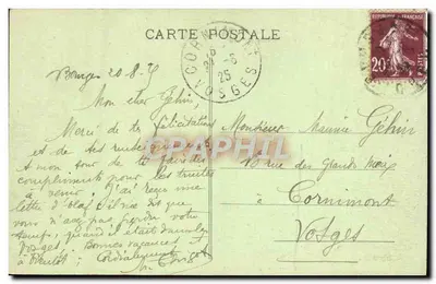 Bourges — Pałac Jacques-Cœur — Wydawca: H. Bourgès, nr 11 — Rewers