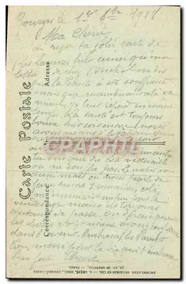 Bourges — Ogólny widok z Wielkiej Wieży Katedry — JND Phot. — Rewers