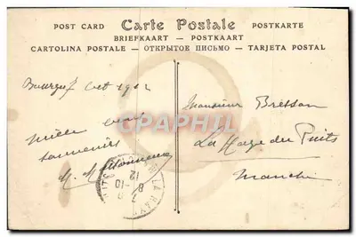 Bourges — Stara Dom Panny Białej — ND Phot. — Rewers
