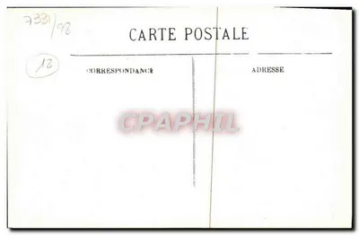 Bourges — Południowa fasada Pałacu Jacques-Cœur — LL. — Drukarnia J. FOUCHIER — Rewers