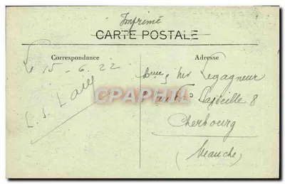 Turenne (Corrèze) — Pejzaż z wieży zegarowej — wydawca nieznany — Rewers