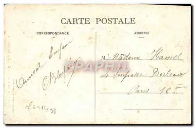 Gimel, wodospady — Corrèze — Fototypia Besnot i Guionie, nr 9 — Rewers