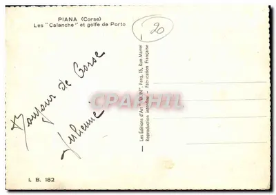 „Calanche” i zatoka Porto — PIANA (Korsyka) — Wydawnictwo Sztuki „WON" — Rewers