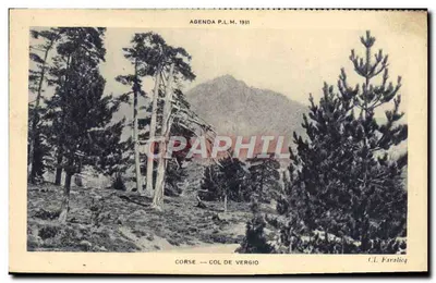 Córsega — Col de Vergio — Agenda P.L.M. 1931