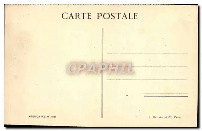 Córsega — Col de Vergio — Agenda P.L.M. 1931 — Verso