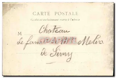 Schloss Sivry-les-Arnay — Côte d'Or — Sammlung der Burgen der Bourgogne, Phototypie Bourgeois Frères, Chalon s/S — Rückseite