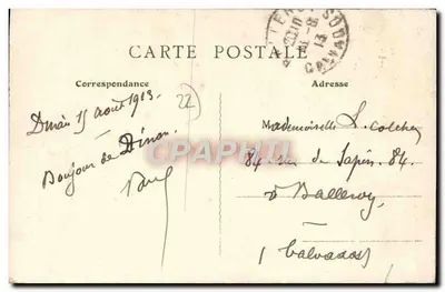 Dinan (C.-du-N.) — Rue en Poort van Jersual — Edit. J. Passemard, Dinan — Achterkant