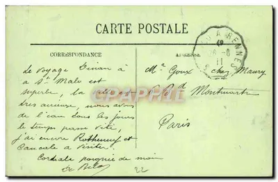 Dinan — Rue de Jerxual — LL. — Wydawnictwo LL, nr 47 — Rewers