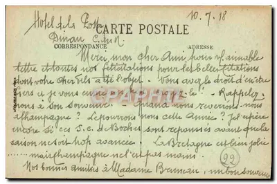 Dinan — Pejzaż ogólny z Saint-a-Anne — LL — Rewers