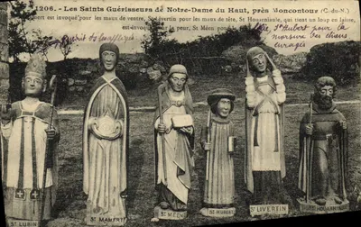 Os Santos Curadores de Nossa Senhora do Alto, perto de Moncontour (C.-du-N.) — 1206 — Editor Breiz (Celta)