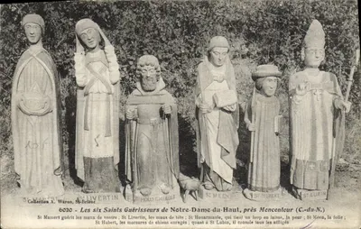 Os seis Santos Curadores de Notre-Dame-du-Haut, perto de Monconcour (C.-du-N.) — Coleção A. Waron — n° 6020
